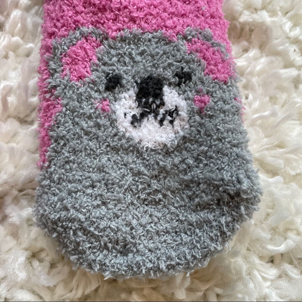 NWT 3 COZY SOCKS OWL PANDA STRIPED SOCKS Great holiday and Christmas gift - Picture 6 of 7